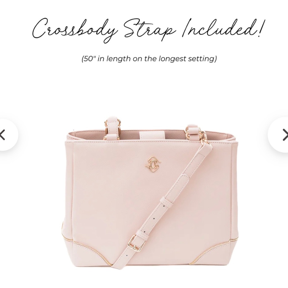 Glass Ladder & Co: small michelle tote in lavender/silver (old model) + dust bag